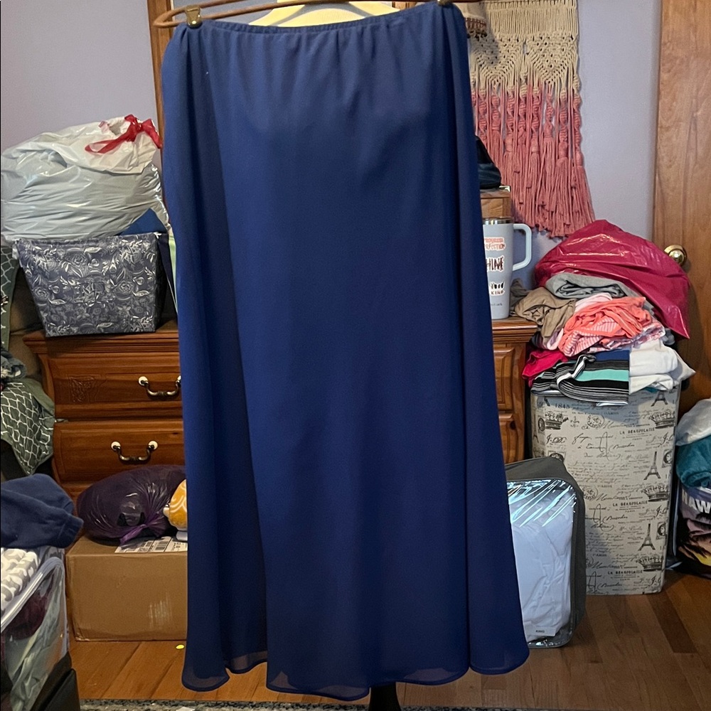 Chic Navy Maxi Skirt for Women